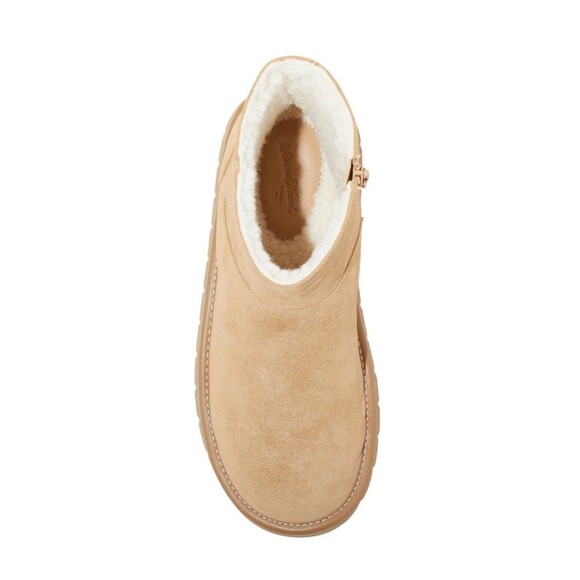 Women's May Boots Suede Booties with Memory Foam Insole - Universal Thread Tan 9 - Picture 3 of 7